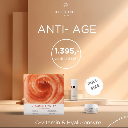 Anti-Age Kit! C-vitamin + Hyaluronsyre